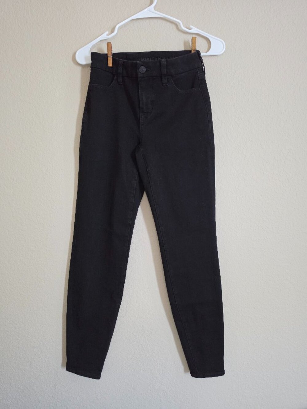 American Eagle Women's Black Denim Jeans Size 0 Regular